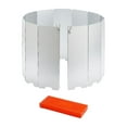 thumbnail image 4 of jinwen Pare-Vent Pliable Compact Protection contre le Vent pour Réchaud de Camping Randonnée Argent, 4 of 9