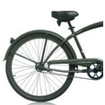 thumbnail image 6 of Wonder Wheels 26" Beach Cruiser Coaster Brake Single Speed Bicycle, Bike, Black Spokes One Piece Crank Alloy Matte Army Green Rims 36H W/ Fenders - Matte Army Green, 6 of 6