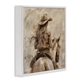 thumbnail image 2 of Stupell Industries Modern Windblown Cowgirl on Horseback White Framed Giclee Art, 17 x 17, by Marta Wiley, 2 of 8