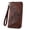 COFFEE, variant on Womens RFID Wallet with Multiple Card Slots and Cellphone Compartment, Trendy Clutch Card Holder for Women