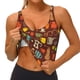 thumbnail image 3 of Balery Retro Coffee Sujetadores deportivos con espalda cruzada para mujer, acolchados, sin costuras, de alto impacto, ideales para yoga, gimnasio, entrenamiento y fitness.-, 3 of 8
