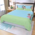 thumbnail image 3 of Dragon Ball Goku Enfant Mignon Rêveur de Jour Design Anime Trois Pièces Housse de Couette, 3 of 7