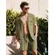 thumbnail image 3 of Conjunto Casual Suelto De Camisa De Lino De Algodón P/hombre, 3 of 7