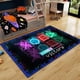 thumbnail image 5 of Games Area Rugs, Gamer Rug for Boy Cool Player Room Decor, Gaming Carpets for Boys Teens, Child Play Soft Floor Mat for Dining Living Room Sofa, Video Game Decor Decorate Doormats Black, 5 of 5