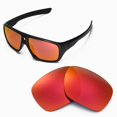 thumbnail image 4 of walleva replacement lenses for oakley dispatch sunglasses -multiple options available (fire red mirror coated - polarized), 4 of 5