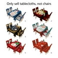 thumbnail image 3 of Christmas Waterproof Tablecloth Cartoon Santa Claus Print Rectangle Table Cover, 3 of 3
