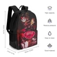 thumbnail image 5 of Hazbin Hotel Casual Backpack Shoulder Bag Daypack Computer Bag with Pocket High Capacity Schoolbag for Student College, 5 of 8