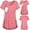 Pink, variant on Aimik Maternity Crew Neck Layered Breast-Feeding Tops Pregnant Short Sleeves Shirts Woman Solid Breastfeeding Clothes Nursing Tunic Blouse