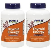 Now Foods, Thyroid Energy, 180 Veg Capsules - 2Packs
