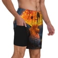 thumbnail image 2 of Disketp Glowing Mushroom In Forest for Men's Double Layer Sports Swim Trunks,Stretchy Swim Trunks,Perfect for Swimming, Beach & Sports Activities-X-Large, 2 of 6