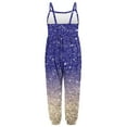thumbnail image 5 of NAISIBABY Girls Suspenders Jumpsuit, Sleeveless Fashion Printed Summer Romper Purple 4T, 5 of 5