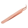 thumbnail image 1 of Pince à Extensions de Cils, Pince à Cils Professionnelle en Acier Inoxydable Précise à Pointe Fermée pour Art des Ongles, Pince à Pointe 90 Degrés, Pince Courbée, Pince Dauphin, 1 of 7
