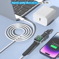 thumbnail image 4 of GJX Fast Charger for Apple Watch Charger,Usb C 20W Iphone Watch Charger Plug Adapter&Long 6.6Ft Iwatch Portable Wireless Fast Charging Cable Cord Compatible with Apple Watch, 4 of 7