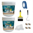 thumbnail image 1 of PINTEX Kit Pinta-me 2 Galones Pintura Vinil-Acrílica 3.8 L c/u | Incluye Brocha, Rodillo, Felpas, Masking Tape y Plastiprotector | Acabado Mate | Interiores y Exteriores | Verde Lago, 1 of 5