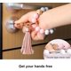 thumbnail image 4 of WeiHuan Toys Store Llavero Pulsera Pulsera, Pulsera de Llavero con Cuentas de Silicona con Cartera para Tarjetas, Brazalete de Llavero elástico para Mujer, 4 of 5