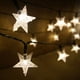 thumbnail image 2 of Luces de cadena con energía solar 7m 50 Led Luces navideñas solares de estrella impermeables decorativas para fiestas, bodas, jardines, tiendas, hogares al aire libre, 2 of 3