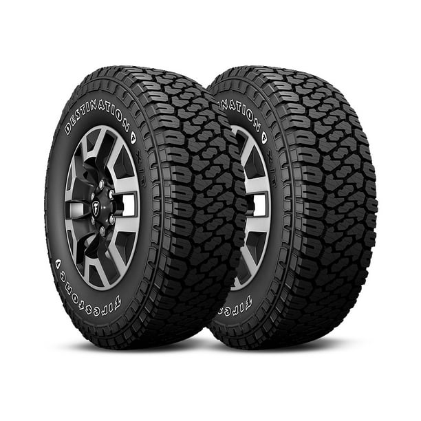 KIT 2 LLANTAS Firestone DESTINATION XT LT265/70R17 121S OWL | Walmart ...