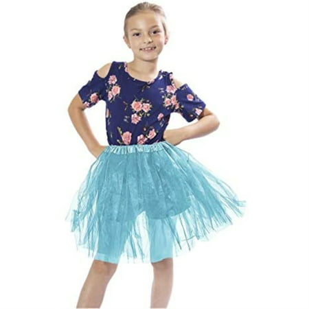 Girls Classic Layered Princess Tutu for Holiday Costumes, Fun Runs, and Everyday Wear Over Leggings (Child Size,