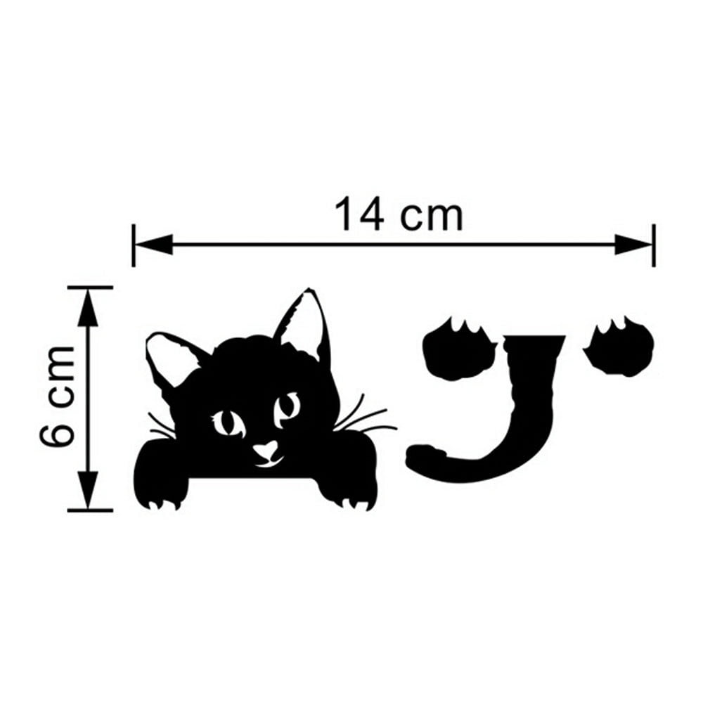 Cute New Cat Wall Stickers Light Switch Decoration Decals Art Mural Baby Room In 