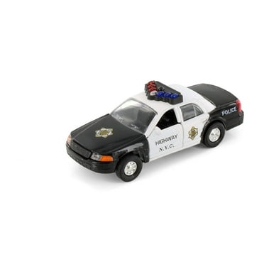 NYC Police Car, Black - Showcasts 9985DNY/3 - 5" Scale Diecast Model Car