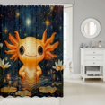 thumbnail image 2 of Erosebridal Girly Axolotl Shower Curtain 72x84 for Kids,, 2 of 5