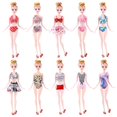 thumbnail image 1 of 10 Pieces 30 cm 11 inch Doll Clothes Fashion Clothes Skirt Forehead, 1 of 5