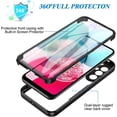 thumbnail image 2 of Slim Case for Samsung Galaxy A24 4G with Screen Protector, Full Body Clear Soft TPU Rugged Bumper Case Shockproof Phone Cover for Samsung Galaxy A24 4G QC Purple, 2 of 10