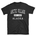 thumbnail image 1 of Arctic Village Alaska Classic Established Men's Cotton T-Shirt, 1 of 1