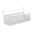 thumbnail image 3 of Bedside Hanging Storage Basket Iron Rack White for School Apartment Bed Bunk Bed Dormitory Organizer, 3 of 9