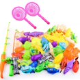 thumbnail image 4 of 40pcs/set Magnetic Fishing Toy With Inflatable Pool For Kids, Party Model, Play Fishing Games, Summer Outdoor Toys For Baby, 4 of 4