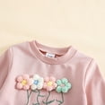 thumbnail image 5 of RTKFRFLM Cute Girls Outfits Toddler Winter Clothes Floral Embroidery Long Sleeve Top With Ruffle Pants Set Soft Comfortable Casual Wear For Baby Clothes Sets,Size 18-24 Months, 5 of 7