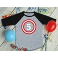 thumbnail image 5 of Captain 5th Five Year old Birthday Gift 3/4 Sleeve Baseball Jersey Toddler Shirt 5T Dark Gray, 5 of 7