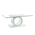 thumbnail image 2 of Acme Furniture Noralie Dining Set in Mirrored & Faux Diamonds Indoor 71"W x 39"L x 30"H, 2 of 8