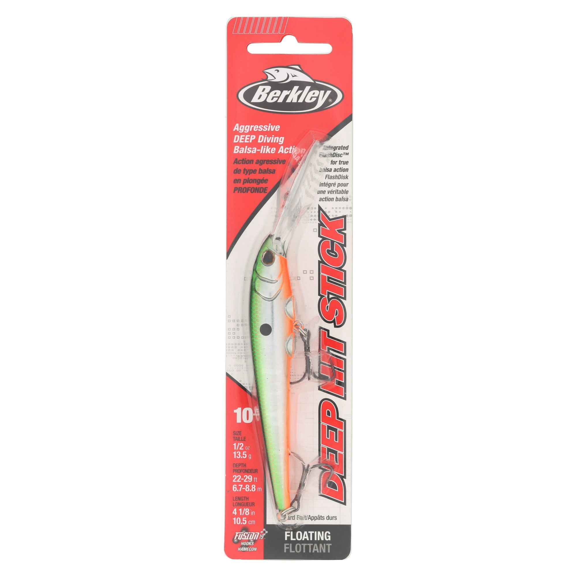 Berkley Deep Hit Stick, 4.25 in, Crankbaits, Slick Tennessee Shad (1-count)