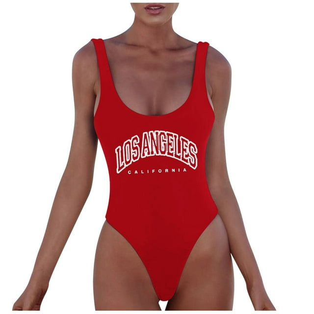 MDUKONU Women's Plus Size Tankini Swimsuit Ruched Swimsuit Red S