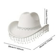 thumbnail image 2 of Woman Hat Black Cowboy Hat Sequin Hat Sparkle Cowgirl Hat Country Hat Disco Hat, 2 of 3