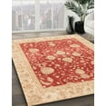 thumbnail image 2 of Ahgly Company Indoor Round Abstract Red Oriental Area Rugs, 7' Round, 2 of 6