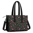 thumbnail image 2 of Teacher Tote Bag,Pink Dinosaurs Cosmic Stars Teacher Utility Tote Bag,Large Work Tote Bags for Women with Multiple Pockets,Top Zipper Closure,13.8x10.6x6.7 Inch, 2 of 5