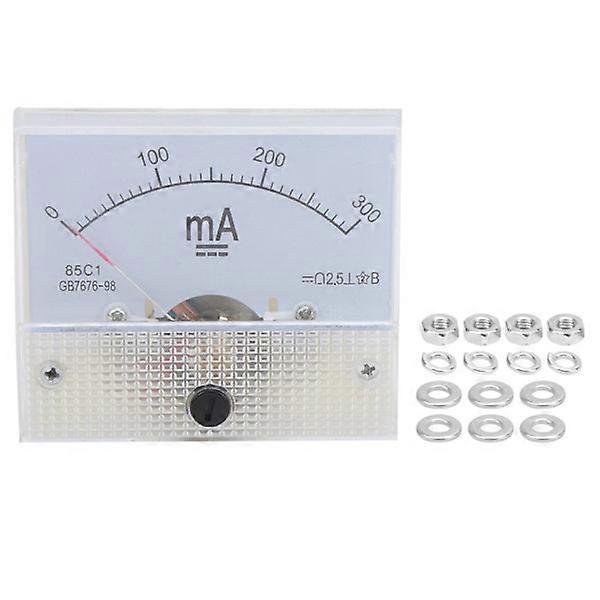 85C1 DC 0~300MA Pointer Ammeter Analog Current Panel Tester Current ...