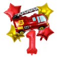 thumbnail image 1 of Decoraciones para fiestas, globos, camión de bomberos JBCAONTIA, 1 of 3