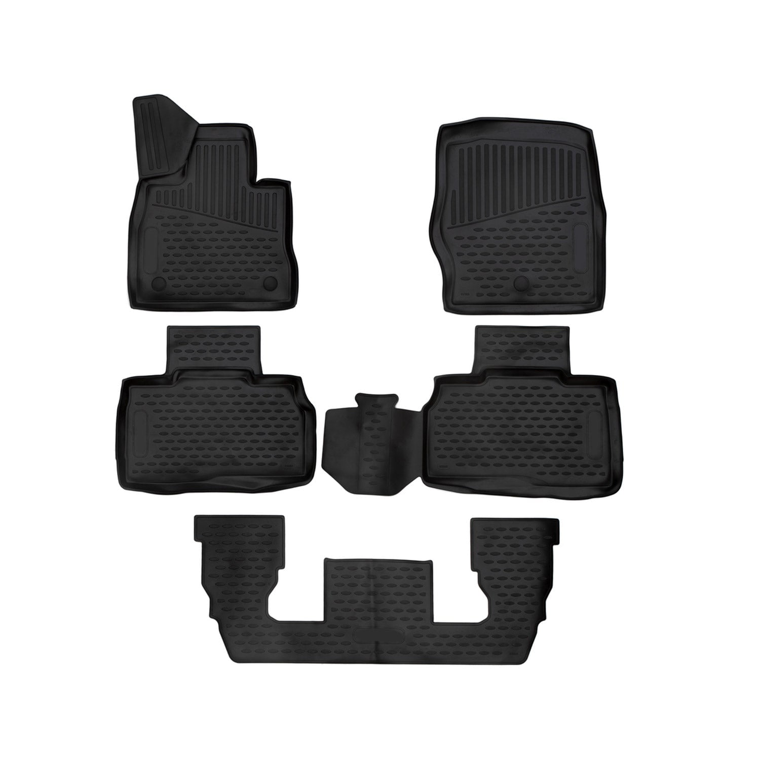 Floor Mats Liner For Ford Explorer 6 Seats 20202021 All Weather Molded