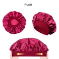 thumbnail image 2 of 2 piezas de gorro de satén para dormir, gorro de seda transpirable con rizos, gorro de seda ajustable, gorro de seda para dormir, gorro de satén suave para mujeres y niñas (negro), 2 of 5