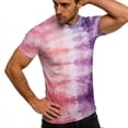 thumbnail image 6 of Taylonsss Women's Vintage Gradient Printed Round Neck Short Sleeve T-Shirt Casual Sports Top for Fitness and Daily Wear Comfortable Stretch Breathable Fabric for Spring Summer, 6 of 9