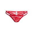 thumbnail image 6 of No Boundaries Strappy Lace Thong Panties, 3-Pack, Women's XS-XXXL, 6 of 7