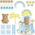 thumbnail image 1 of Adorno para Pastel de Osito Sunshuang 28 piezas Baby Shower Azul, 1 of 5