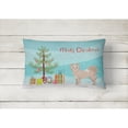 thumbnail image 2 of Tan Pomchi Christmas Tree Canvas Fabric Decorative Pillow, 2 of 4