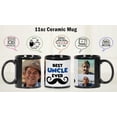 thumbnail image 3 of Printtoo PersonalizedPhotoCollage CoffeeMugBest Uncle Ever Custom Picture Ceramic CupDishwasher & Microwave Safe- 11 Oz -Black, 3 of 6