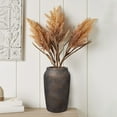 thumbnail image 4 of 9'' Terracotta Ceramic Vases Rustic Vintage ShabbyTextured Vases 4.33'' Wide Mouth Farmhouse Home Décor, Brown, 4 of 6