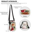 thumbnail image 6 of HELLHERO Flowers Pattern Shoulder Bags Polyester Adjustable Strap Small Crossbody Purse for Travel, 6 of 7