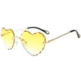 thumbnail image 4 of Lentes de sin Montura Color Degradado Protección Amarillo Hugo gafas de sol para mujer, 4 of 5